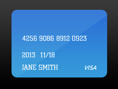 Basic Credit Card icons logos minimal typeface