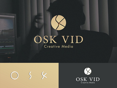 OSK VID Logo abstract logo business logo creative design icon based iconic k letter logo logo maker media logo minimal o letter s letter video