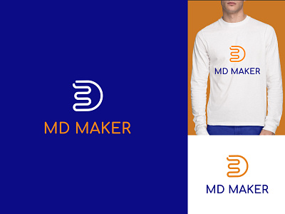 MD MAKER MINIMAL LOGO awesome branding business catchy creative design dribble eyecatchy fiverr graphic design icon iconic logo logomaker marvellous mdmaker