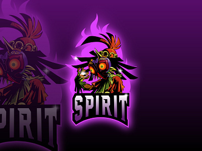 Spirit Mascot Logo Design 3d animation branding creative design graphic design logo mascot motion graphics ui