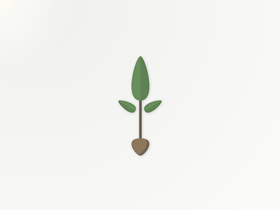 Sprout leaf logo mean seed sprout