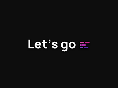 Let's Go Design agency logo react saas software design software development web app