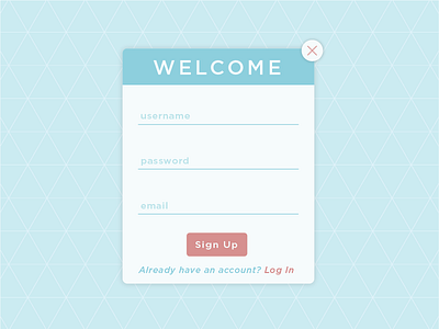 Sign Up Modal - Daily UI Challenge 001