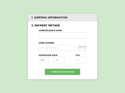 Credit Card Checkout - Daily UI Challenge 002 challenge checkout creditcard daily dailyui dailyui002 form minimalistic modal payment ui ux