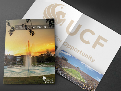 🎓 University of Central Florida Pocket Folder branding concept folder identity orlando print stationary university