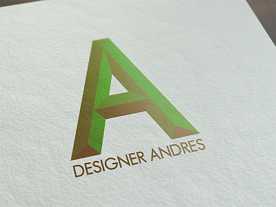 Designer Andres Wordmark branding geometric icon identity lettering logo logotype minimal typography wordmark