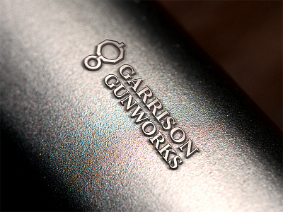 Garrison Gunworks Logo Concept branding concept geometric gun icon identity logo logotype metal wordmark