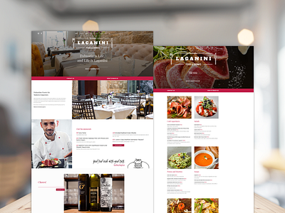 Laganini Split Restaurant adobe xd design food food website restaurant ui ui design ux design