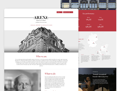 Annual Report Website adobe xd art direction branding clean design graphic design interface minimal