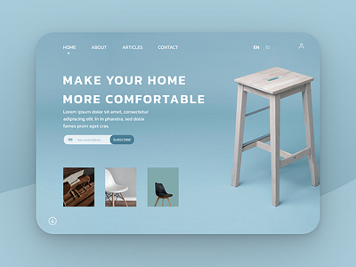 Landing Page Design of Furniture