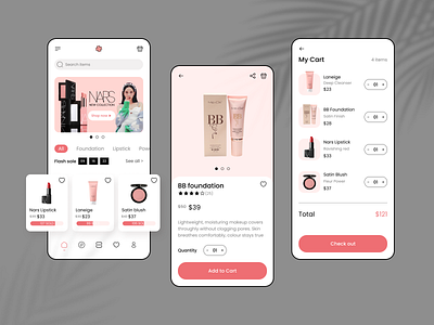 Cosmetic mobile app cosmetic cosmetic mobile app ui