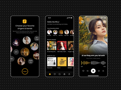 Music Mobile App mobile app music music mobile app shot ui