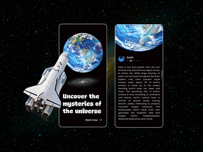 Astronomy Mobile App astronomy astronomy mobile app shot ui universe