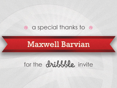 Thank you Maxwell Barvian for the invite!