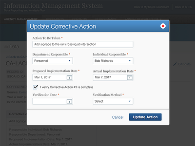 Modal Forms