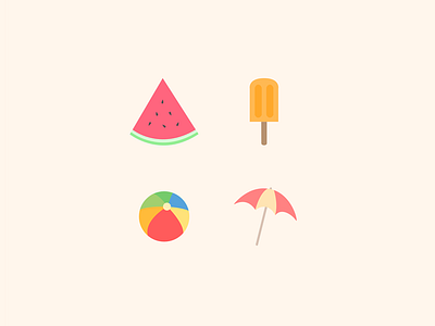 Summer Beach Icons