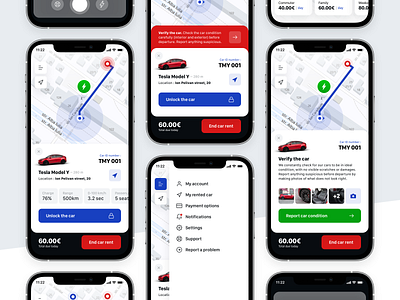 concept — car rental application