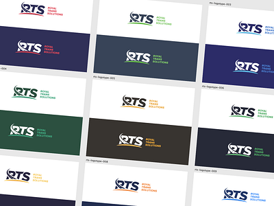 RTS logotype design – exploring colors