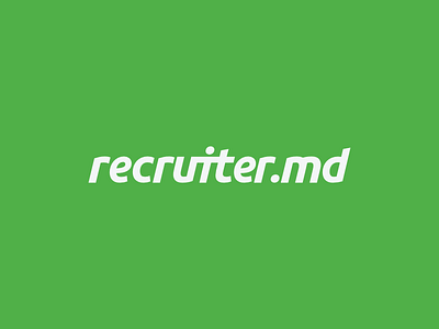 recruiter moldova logotype design logo logotype minimal recruiter typeface