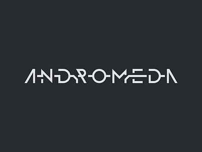 andromeda logotype design concept geometric logo logotype minimal