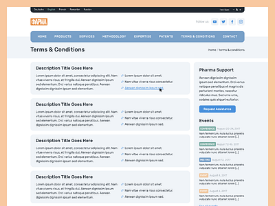 pharma ui / ux design by Nicolae Chiorescu on Dribbble