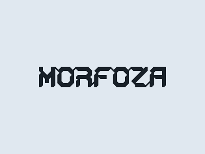 morfoza logotype design geometric logotype minimal wordmark
