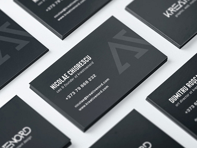 kreativenord business card design brand branding businesscard businesscards digitalagency graphicdesign identity design triangles visualidentity