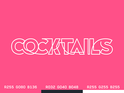 cocktails logotype design