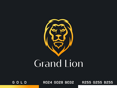 grand lion logotype design identitydesign lion lion head lion log logo logodesign logotype logotypedesign symbol symbol design visualidentity