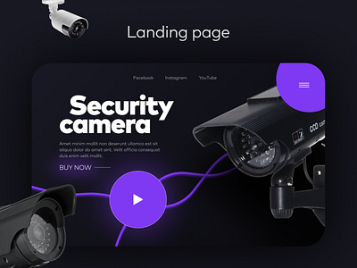 Landing page for the Security cameras shop