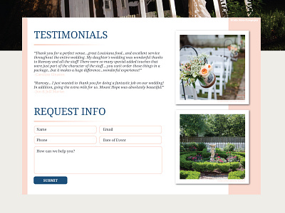 Wedding Venue Web Design