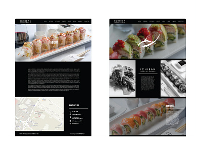 Ichiban Web Comps design food hibachi louisiana restaurant sushi web web design website