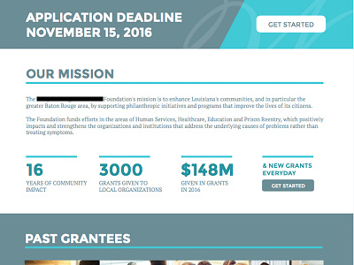 Foundation Website WIP application bright colorful foundation grantees mission numbers results web web design website website design