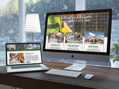 Capitol Construction Website WIP construction contractor dezinsinteractive green louisiana overlapping web design website