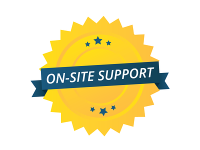 On-Site Support Button 3d blue button dezinsinteractive gold gradient stars support