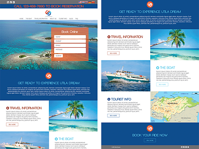 Utila Dream Web design dezinsinteractive ferry honduras utila web design website