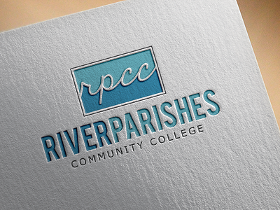 RPCC Logo Design blue college community dezinsinteractive logo logo design river parishes water waves