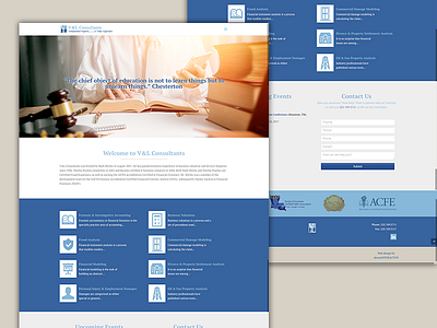 V&L Consultants Web accounting contact dezinsinteractive events financial forensic fraud icons web web design website website design