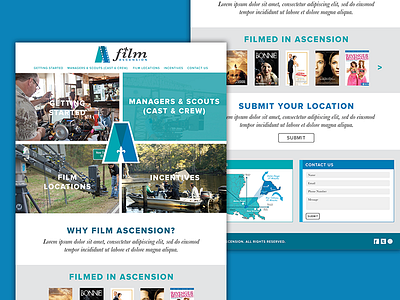 Film Ascension Website ascension design dezinsinteractive film louisiana parish web web design website
