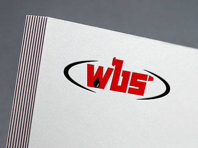 WBS Logo design dezinsinteractive drop gas industry logo oil pipe tools wbs
