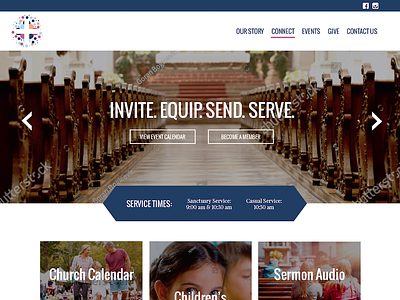 Church Web Design WIP church circles cross dezinsinteractive web web design website