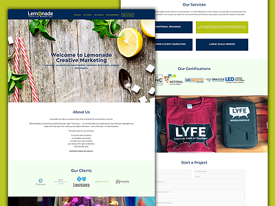 Lemonade Creative Website