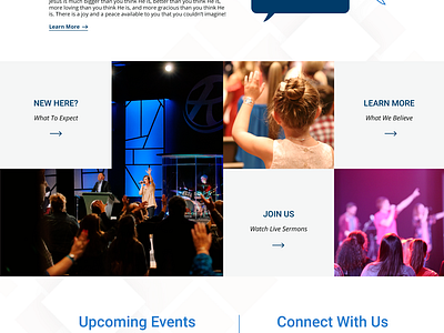 Church Website WIP blue design dezinsinteractive graphic design louisiana web web design website website design