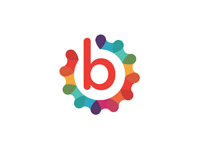 Unused Rainbow "B" Gear Logo baton rouge branding design dezinsinteractive gear graphic design icon logo logo design louisiana rainbow red vector