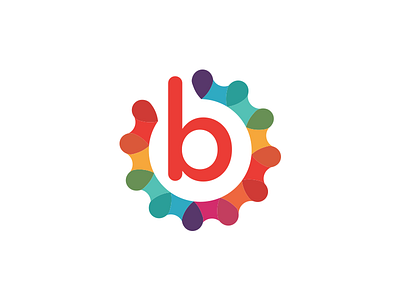 Unused Rainbow "B" Gear Logo