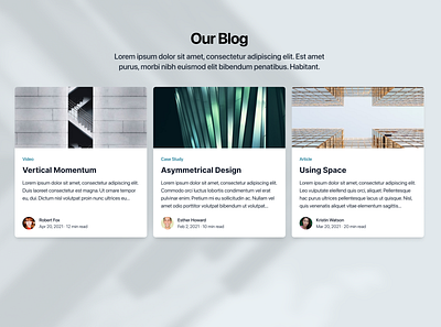 Blog Posts blog design figma ui ux website