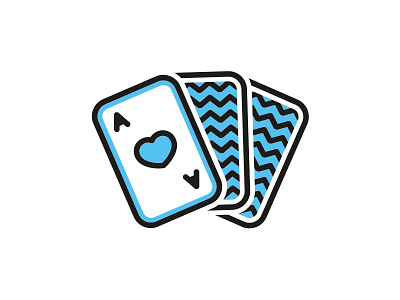 Poker Icon - for Sky Bet wip ace cards gamble game icon illustration illustrator line poker