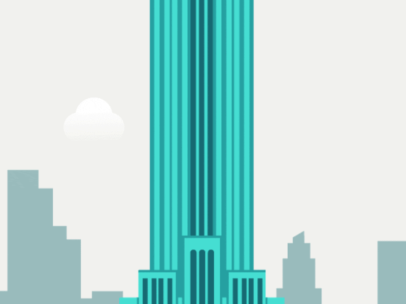 King Kong after effects building green illustration loop monkey motion skyscraper vector