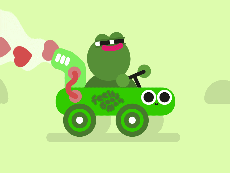 #savepepe animation car character frog meme motion pepe truck vector