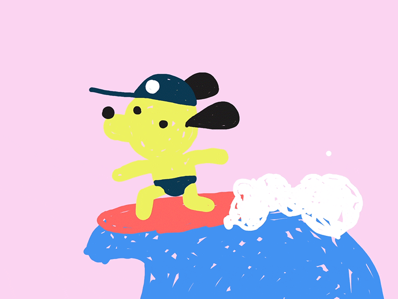 ☀️ Surf’s Pup ☀️ by Hungry Sandwich Club on Dribbble